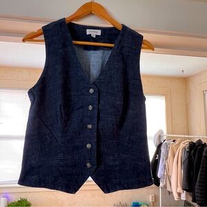 Evereve Denim Vest - Size M